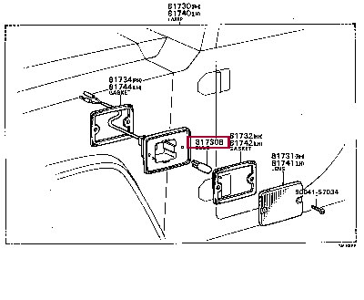 0023400194: лампа Лексус