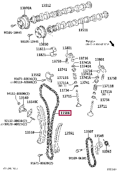 135060T020: ремень (цепь) ГРМ Лексус