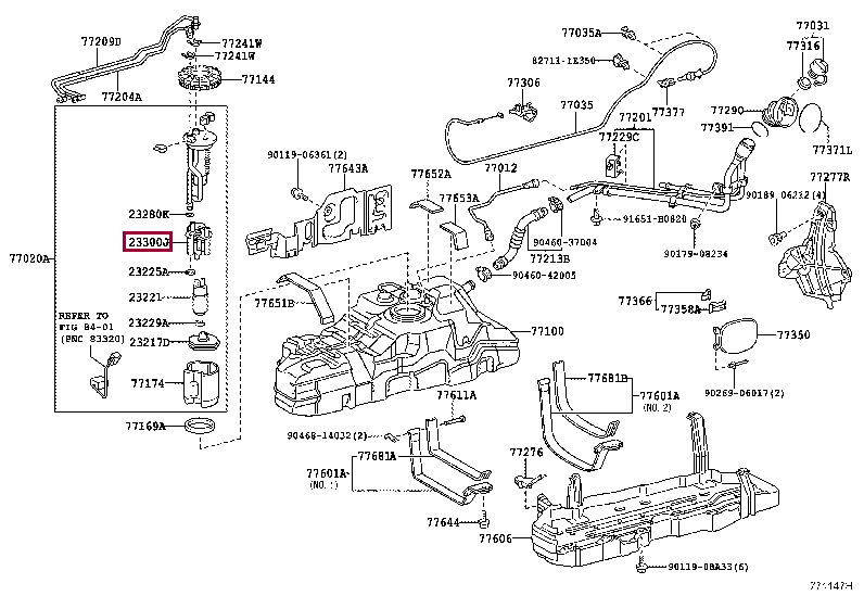 Топливный фильтр лексус gx470